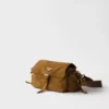 Prada Explore Medium Suede Shoulder Bag with Flap