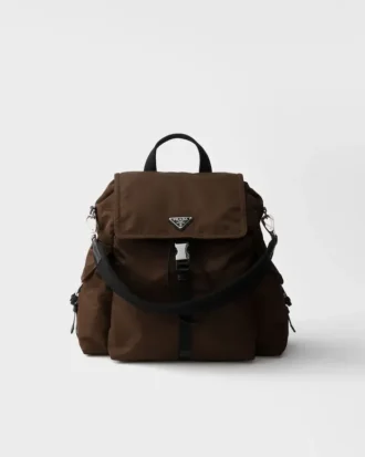 Prada Explore Re-Nylon and Leather Backpack