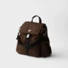 Prada Explore Re-Nylon and Leather Backpack
