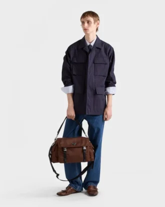 Prada Explore Re-Nylon and Leather Bag