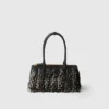 Prada Galleria Medium Nappa Leather Bag with Fringe and Studs