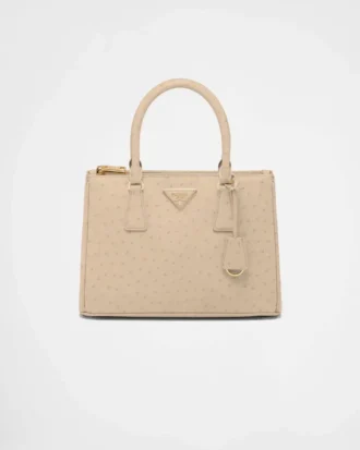 Prada Galleria Medium Ostrich Leather Bag
