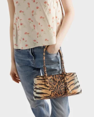 Prada Galleria Medium Printed Saffiano Leather Bag