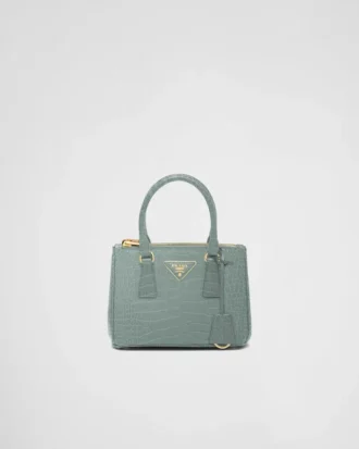 Prada Galleria Mini Crocodile Leather Bag