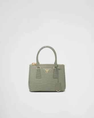 Prada Galleria Mini Crocodile Leather Bag