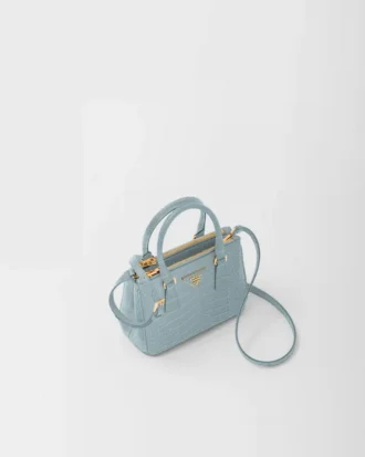 Prada Galleria Mini Crocodile Leather Bag