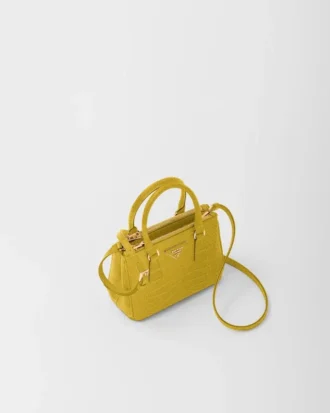 Prada Galleria Mini Crocodile Leather Bag