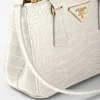 Prada Galleria Mini Crocodile Leather Bag