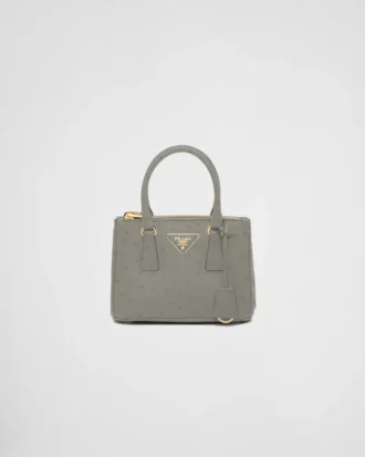 Prada Galleria Mini Ostrich Leather Bag