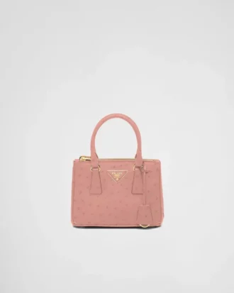 Prada Galleria Mini Ostrich Leather Bag