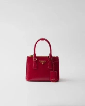 Prada Galleria Mini Patent Saffiano Bag
