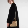 Prada Galleria Mini Satin Bag with Crystals