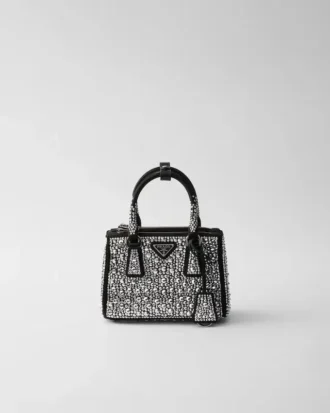 Prada Galleria Satin Micro-Bag with Decorations