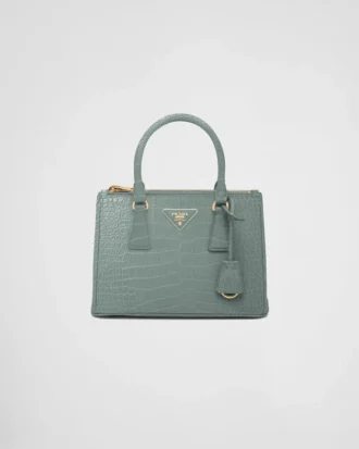 Prada Galleria Small Crocodile Leather Bag