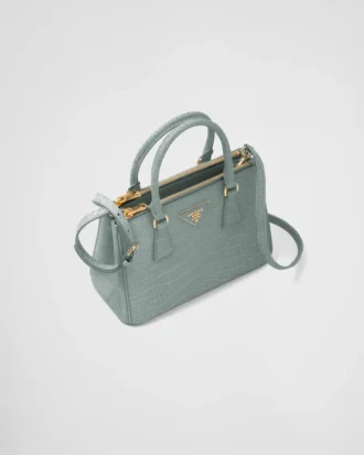 Prada Galleria Small Crocodile Leather Bag