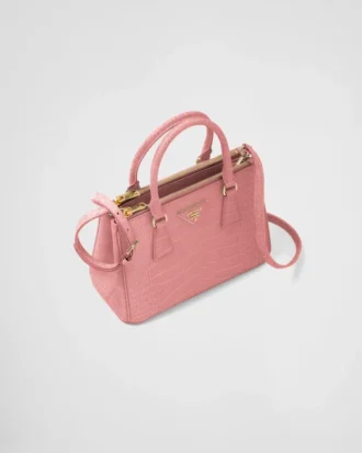 Prada Galleria Small Crocodile Leather Bag