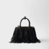 Prada Galleria Small Leather Bag with Fringe