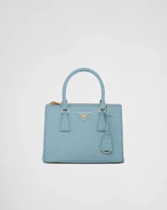 Prada Galleria Small Ostrich Leather Bag