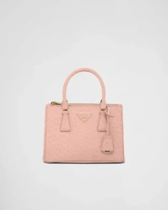 Prada Galleria Small Ostrich Leather Bag
