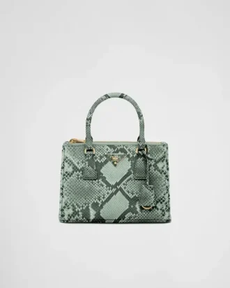 Prada Galleria Small Python Leather Bag