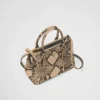 Prada Galleria Small Python Leather Bag