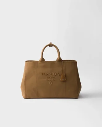 Prada Jardiniare Extra-Large Cotton Canvas Tote Bag