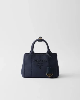 Prada Jardiniare Mini Cotton Canvas Handbag