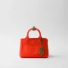 Prada Jardiniare Mini Cotton Canvas Handbag