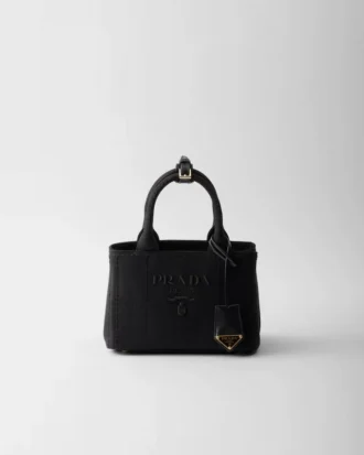 Prada Jardiniare Mini Cotton Canvas Handbag