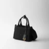 Prada Jardiniare Mini Cotton Canvas Handbag