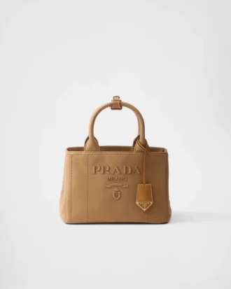 Prada Jardiniare Small Cotton Canvas Handbag
