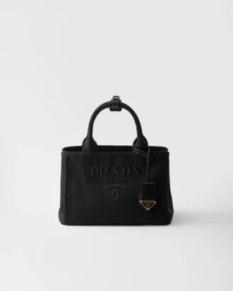 Prada Jardiniare Small Cotton Canvas Handbag
