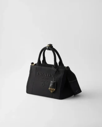 Prada Jardiniare Small Cotton Canvas Handbag