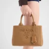 Prada Jardiniare Small Cotton Canvas Handbag