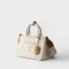 Prada Jardiniare Small Linen Blend Handbag