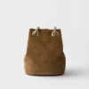 Prada Mariner Small Suede Bucket Bag