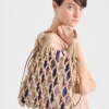Prada Noua Medium Cotton Macrama Bag