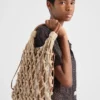 Prada Noua Medium Cotton Macrama Bag