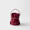 Prada Petit Sac Noir Mini Nappa Leather Bucket Bag