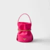 Prada Petit Sac Noir Mini Re-Nylon and Nappa Leather Bucket Bag