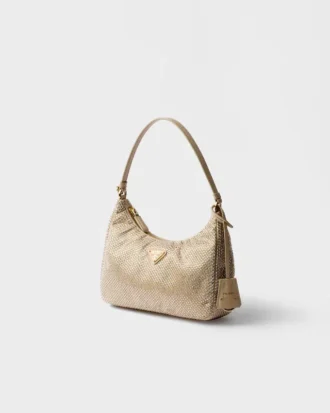 Prada Re-Edition 2005 Mini Crystal-Studded Satin Bag