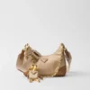 Prada Re-Edition 2005 Re-Nylon and Saffiano Leather Bag with Charm