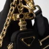 Prada Re-Edition 2005 Re-Nylon and Saffiano Leather Bag with Charm