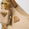 Prada Re-Edition 2005 Re-Nylon and Saffiano Leather Bag with Charm