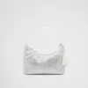Prada Re-Edition Mini Satin Bag with Crystals