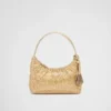 Prada Re-Edition Mini Satin Bag with Crystals