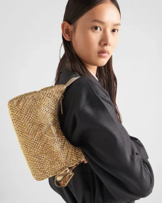 Prada Re-Edition Mini Satin Bag with Crystals
