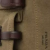 Prada Route Large Canvas and Leather Tote Bag