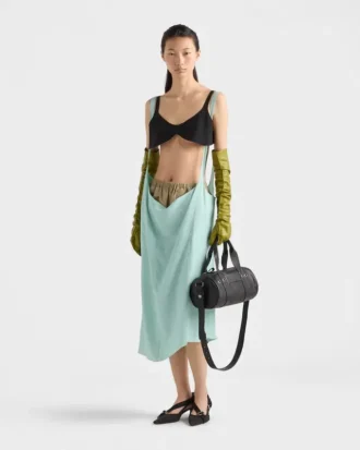 Prada Route Large Leather Top-Handle Bag