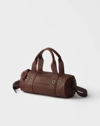 Prada Route Large Leather Top-Handle Bag